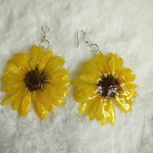 Sunflower Bliss Handcrafted Earrings